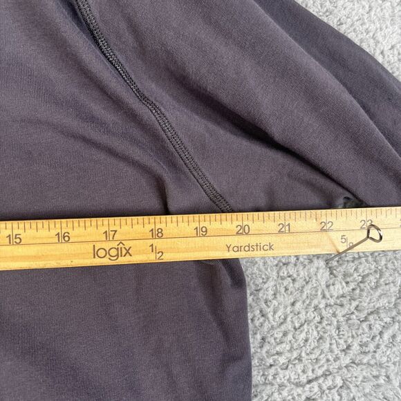 Rhone Hoodie Mens Medium Gray Henley Pullover French Terry Sweatshirt Sweater - Picture 12 of 12